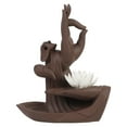thumbnail image 4 of Ceramic Backflow Incense Incense Burner Holder Handcrafted Lotus Style Buddhist, 4 of 6