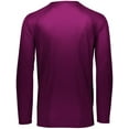 thumbnail image 5 of Augusta Sportswear - Ladies Attain Wicking Long Sleeve Shirt - Color - Maroon - Size - M, 5 of 7