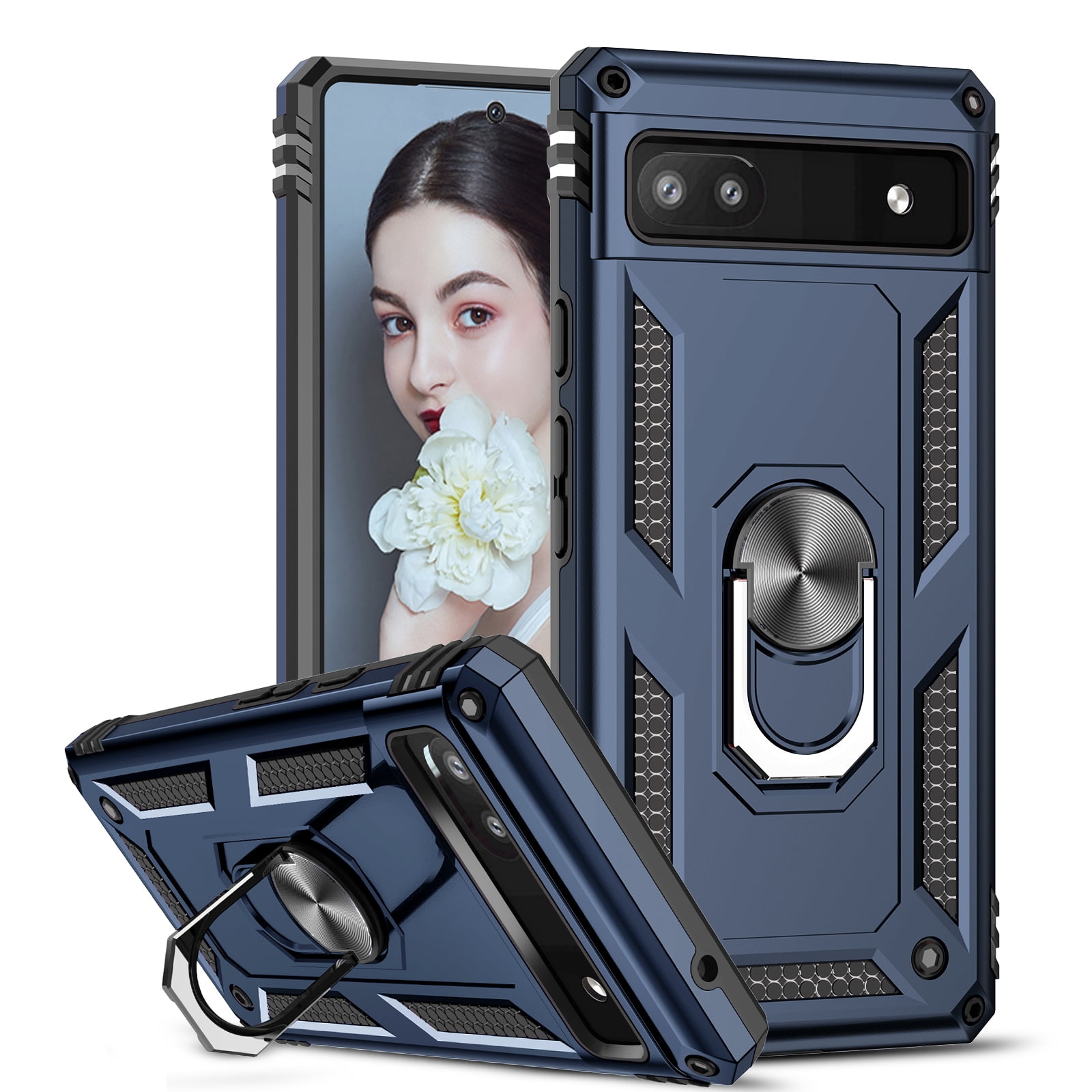 LeYi Pixel 6A Case with Kickstand, Heavy Duty Google Pixel 6A Case (NOT