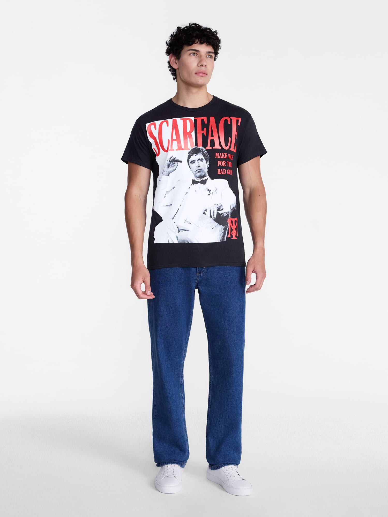 Scarface Men's and Big Men's Tony Poster Graphic Tee, Sizes S-3XL