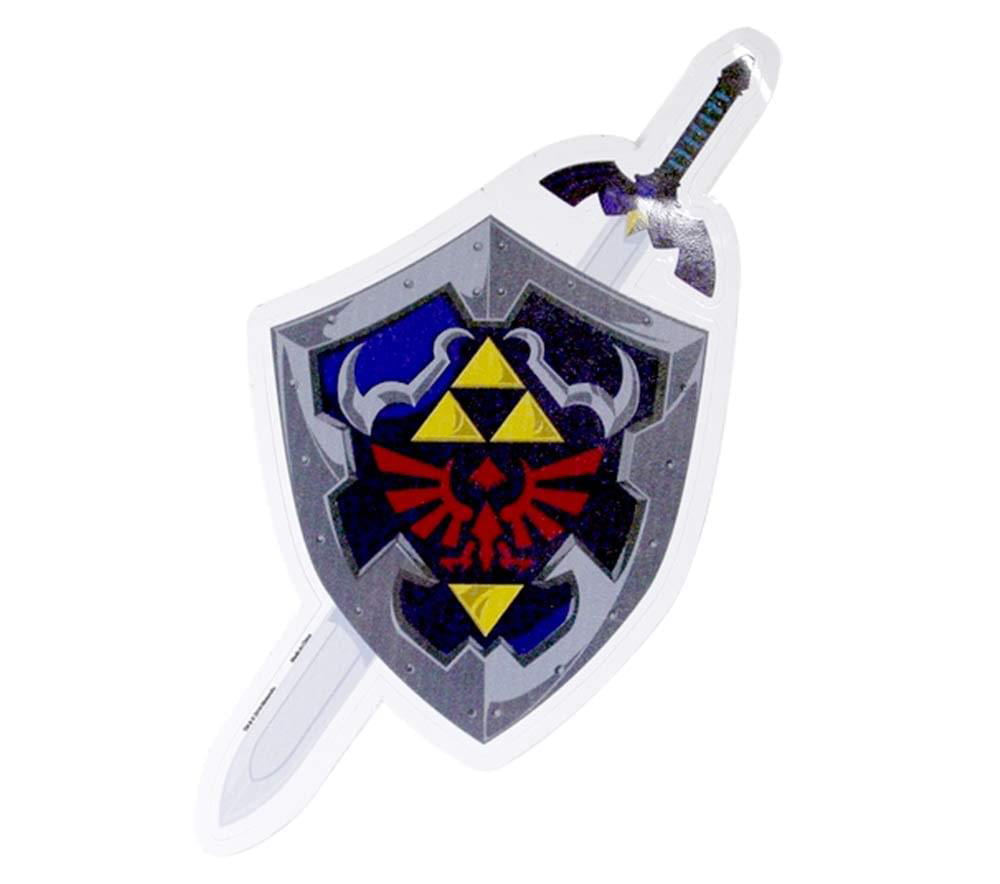 Wood Box 14 Pcs Legend of Zelda Shield Sword Blade Weapon Necklace Set Silver
