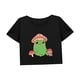 thumbnail image 4 of Top corto para mujer, ropa deportiva de recuerdo femenino de verano, ropa de disfraz, camisa con cuello redondo S, 4 of 7