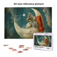 thumbnail image 6 of 1000 PCS Mice Sleeping On The Moon 1000 Piece Unique Jigsaw Puzzles,Wonderful Imagination,Relax And Enjoy The Fun Of Solving Puzzles,Great For Relaxation And Display For Puzzle Lovers,Wooden Puzzle, 6 of 6
