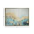 thumbnail image 4 of DecMode Polystone Contemporary Multi Colored Abstract Geode Patterned Framed Wall Art, 48"W x 36"H, 4 of 13