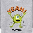 thumbnail image 3 of Monsters Inc. - Mike Yeah Maybe  - Men's Crew Neck Fleece Pullover, 3 of 5