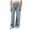 Z1-BU2, variant on YDFCWXW Womens Stretch Wide Leg Jeans High Waist Seam Front Tummy Control Straight Leg Jeans Bootcut Baggy Denim Pants Blue, M