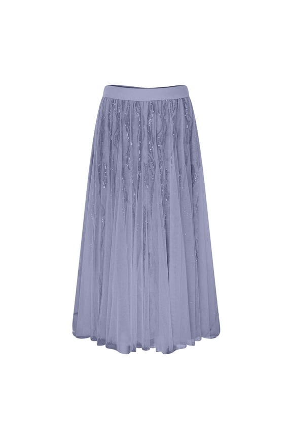 Boho Skirts for Women Midi Length Column Striped Stretchy Women's Flowy Handkerchief Hemline Midi Skirt