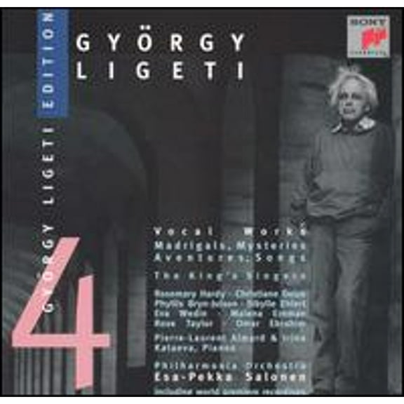 Ligeti: Vocal Works (CD) by Bob Chilcott (tenor), Bruce Russell (baritone), Christiane Oelze (soprano), David Hurley (counter tenor);...