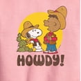 thumbnail image 2 of Peanuts - Franklin And Snoopy Howdy - Toddler & Youth Crewneck Fleece Sweatshirt, 2 of 5