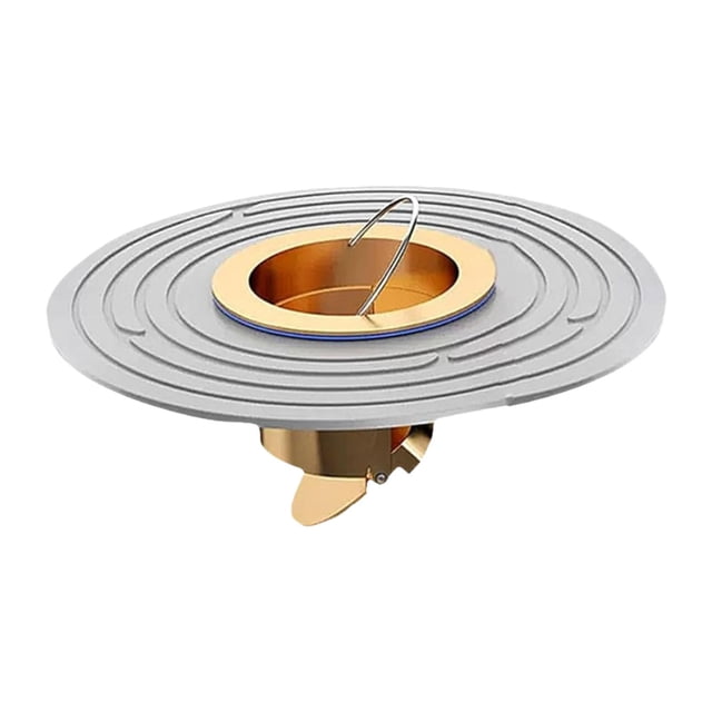Tapón de drenaje de ducha de piso Protector de drenaje universal Prevención de reflujo para Gris