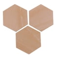 thumbnail image 3 of 11 Tamaños de Astillas de Astillas de Accesorios Hexagonales Decoración de Bricolaje Decoración de La Habitación Fabricación de Tarjetas 50 piezas 60 mm Gloria Piezas de madera, 3 of 9