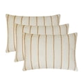 thumbnail image 4 of The HomeCentric Luxury Lumbar Pillow Cover Beige, 12"x22" (30x55 cm) Jute Chevron, Jute Lace Oblong Pillow Cover, Chevron Contemporary Style - Chevron Strike, 4 of 5