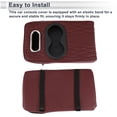 thumbnail image 7 of Car Center Console Cover Center Console Cushion Multifunctional 13.39"x7.48"x2.76" Black Dark Red Nappa Leather Sponge, 7 of 7