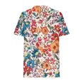 thumbnail image 4 of Puntoco Liquidación de blusas cortas para mujer Blusa informal de manga corta con cuello redondo a la moda para primavera/verano para mujer, 4 of 5