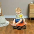 thumbnail image 2 of Qaba Flower-Shaped Kids Swivel Chair, Sensory Spinning Chair, Orange, 2 of 10