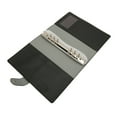 thumbnail image 3 of Carpeta De Ahorro De Dinero Carpeta De Presupuesto A5 De Cuero PU Impermeable Con Sobre De 100 Efectivo Para Adultos(Negro), 3 of 14