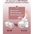 thumbnail image 2 of Momcozy M5 Smart App Control Hands Free Breast Pump, Electric Wearable Breast Pump Portable with 3 Modes & 9 Levels, 1 Pack, Gray, 2 of 8