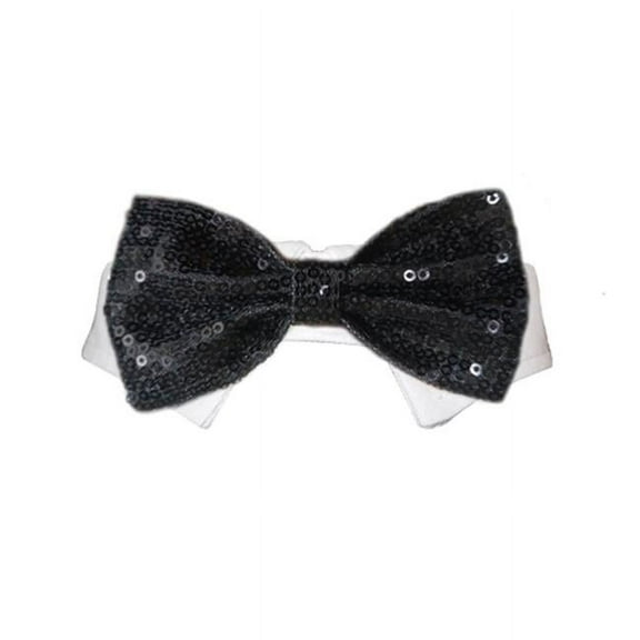 Pooch Outfitters PPHB-XS Phillip Bow Tie, Black - Extra Small