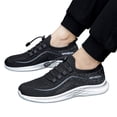 thumbnail image 3 of Sngxgn Mens Air Running Shoes Lightweight Sport Gym Jogging Walking Sneakers(Black,39), 3 of 8