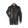 thumbnail image 3 of LN LUCIANO NATAZZI Men's Classic Full Grain Cow Leather Jacket Black, 3 of 5