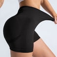 thumbnail image 2 of Women's High Waist Workout Yoga Gym Seamless Cycling Shorts, Nylon Spandex, 4 Way Stretch, Breathable, Suitable for Sports, Multiple Sizes, Color Differs by Monitor, 2 of 6