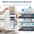 thumbnail image 3 of RO100ROPOT-LITE Countertop Reverse Osmosis Water Filter System, White, with One Extra Replacement Filter, Bundle, 3 of 6
