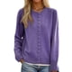 thumbnail image 2 of HongQid Women's Long Sleeve Button Down Vee Neck Classic Sweater Knit Cardigan, 2 of 3