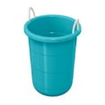 thumbnail image 3 of Life Story 17 Gal Round Open Storage Bucket with Rope Handles, Teal, 8 Pack, 3 of 3