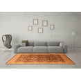 thumbnail image 3 of Ahgly Company Indoor Square Oriental Orange Traditional Area Rugs, 5' Square, 3 of 4