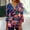 #7_Multicolor, variant on Floral Print Tops For Womens Summer V Neck Button-Up Tunic Blouses 3/4 Sleeve Shirts Elegant Dressly T-Shirts Trendy Outfits Tee Clothings
