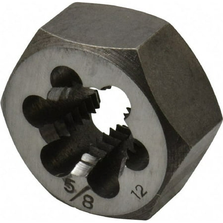 

Value Collection 5/8-12 UNS Thread 1-1/4 Hex Right Hand Thread Hex Rethreading Die Carbon Steel 5/8 Thick