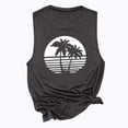 thumbnail image 3 of Birdeem Mode Femmes Imprimé Col Rond Sans Manches Chemises à Blocs Tunique T-Shirt Hauts, 3 of 5