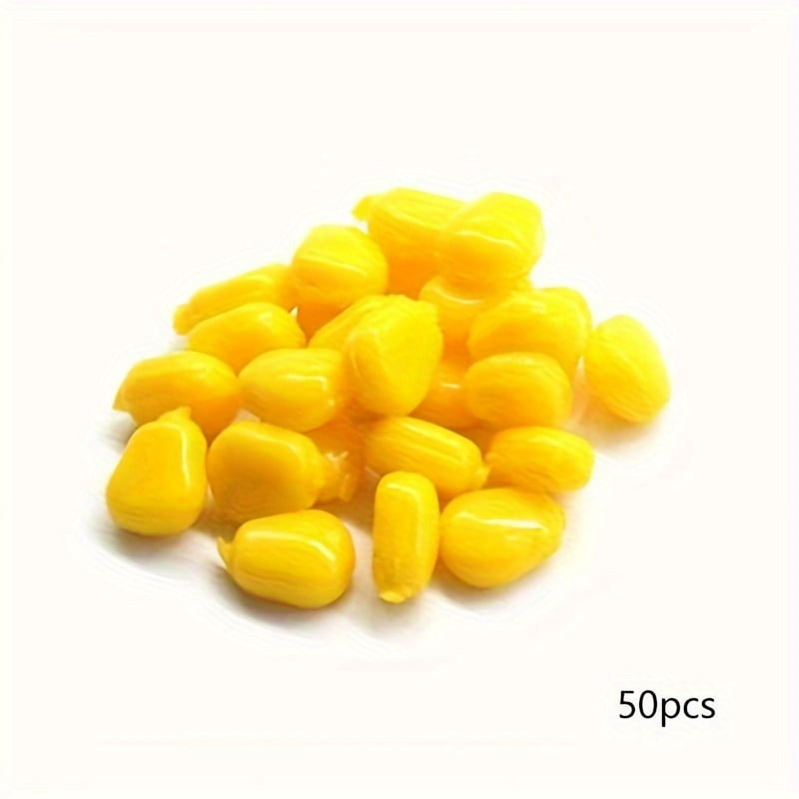 100PC Realistic Corn Kernels Fishing Lure with Natural Flavor - Soft Bait for Effective Fishing