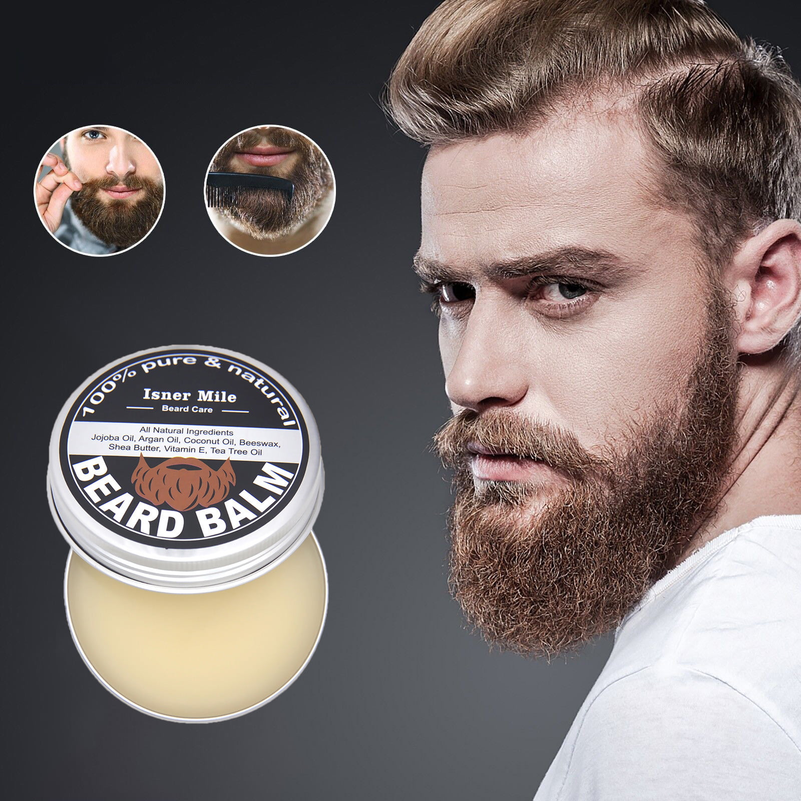 Beard Balm Men's Beard Wax Beard Cream Shaving Care Styling Hair Wax -  