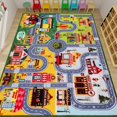 thumbnail image 1 of Kids Car Play Rug, Cityscape Area Rug, 9'2" x 6'7" Rectangular, 1 of 5