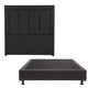 thumbnail image 1 of Box Base Cama Matrimonial + Cabecera Davos Negro, 1 of 7