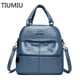 thumbnail image 2 of Bolso de hombro multifuncional para mujer, bolsa de cuero suave de PU de gran capacidad, de diseñador, mochila de viaje a la moda, 2021 Fivean unisex, 2 of 2