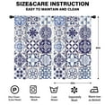 thumbnail image 2 of Blackout Kids Curtains,Blue Ethnic Geometric Patchwork Pattern Childrens Insulated Curtains Set Of 2,Bedroom Essentials,Toddler Room Decor 52x84in(132x213cm), 2 of 5