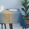 thumbnail image 4 of Khaki Navy Blue Ombre Table Cloth Waterproof Tablecloths, Modern Abstract Art Gradient Tablecloth Dining Table Cover for Kitchen Party Tabletop Outdoor, Rectangle Tablecloth 60x120 Inch, 4 of 9