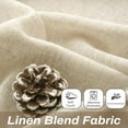 thumbnail image 5 of DriftAway Natural Linen Curtains 54 Inches Long for Living Room Semi Sheer 2 Panels Farmhouse Real Flax 3 Inch Rod Pocket Back Tab Boho Rustic Light Filtering Window Drapes for Bedroom, 5 of 8