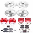 thumbnail image 2 of PowerStop Front and Rear Z23 Evolution Sport Brake Pad and Rotor Kit with Red Powder Coated Calipers Fits: NISSAN Select Models KC7035A, 2 of 5