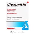thumbnail image 1 of Clearmicin Claritromicina 250 mg / 5 ml suspensión pediátrica para 60 ml, 1 of 3