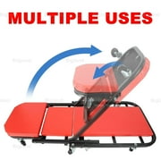BL 40'' 2-in-1 Z Creeper Mechanic Rolling Garage/Shop Seat Stool Auto Repair 300 lbs Capacity