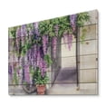 thumbnail image 2 of Designart 'Purple Wisteria Blossom' Traditional Print on Natural Pine Wood, 2 of 5