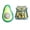 Multicolor#01, variant on Simulation Avocado Half Shape Squishy Fidget Toys for Adults Soft Plastic Sensory Gadget Realistic Fruit Theme Office Desk Accessory Pressure Relief Tool 1 Pack