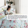 Comfort Spaces 9-Piece Queen Size Floral Bed in a Bag, Blue/Red Comforter Bedding Sets with Sheets and Side Pockets