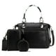thumbnail image 5 of Juego de bolsos médicos Wrangler para mujer con asa en la parte superior, bandolera tipo vagabundo, bandolera, bolso bandolera con piel granulada de caballo loco para mujer WG48S-S51101CBK, 5 of 6