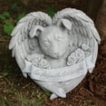 thumbnail image 6 of WINDLAND Pet Dog for Cat Monument Angel Wing Memorial Tombstone Resin Statue Crafts Ornaments Home Garden Decoration, 6 of 10
