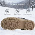 thumbnail image 6 of Berhood Kids Snow Boots Boys Girls Winter Boots Water Resistant Anti-slip Warm Lining Boots Brown 2 Big Kid, 6 of 6