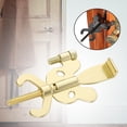 thumbnail image 6 of TISHITA Portable Door Lock Security Door Lock from Inside Travel Must Haves Essential Travelers Hotel Door Lock for Room College Dorm gold with screw, 6 of 8